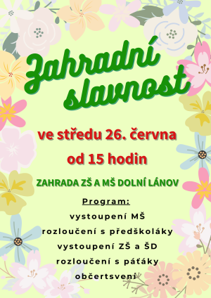 zahradní slavnost 